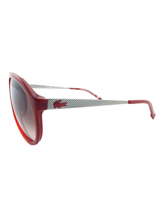 Women's Aviator Sunglasses Deep Red With Metal Accents - Lens Size: 59 mm