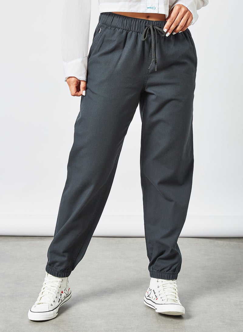 Go To Woven Joggers Black