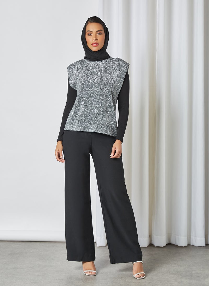 Wide Leg Pants Black