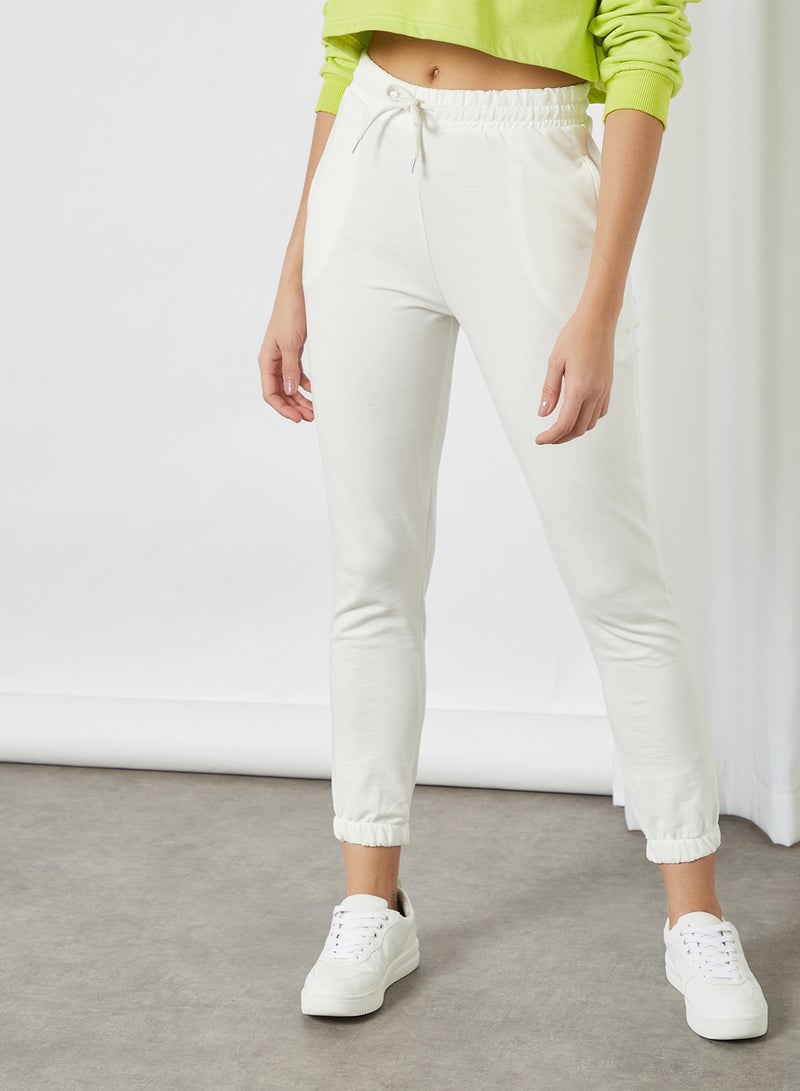 Basic Joggers Ecru