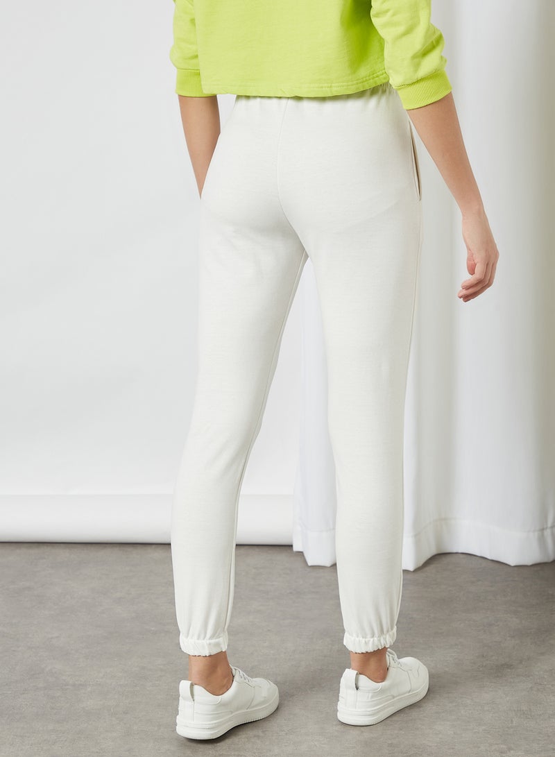 Basic Joggers Ecru