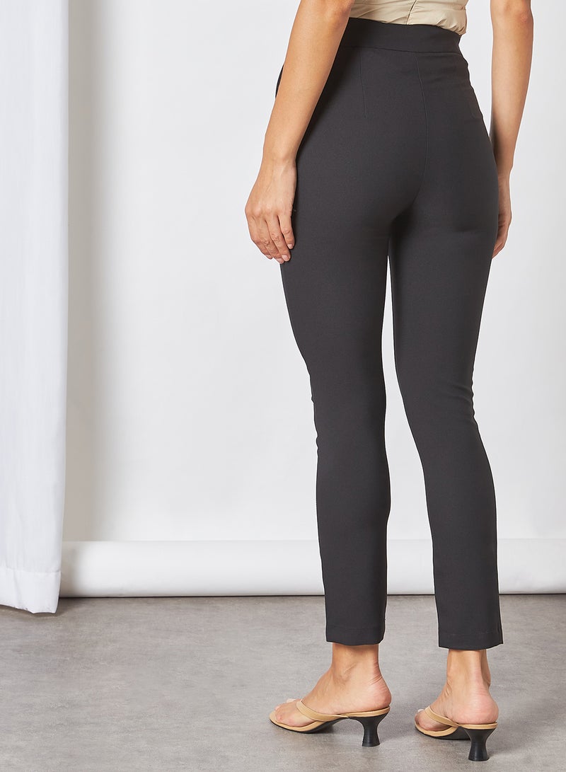 High Waist Pants Black