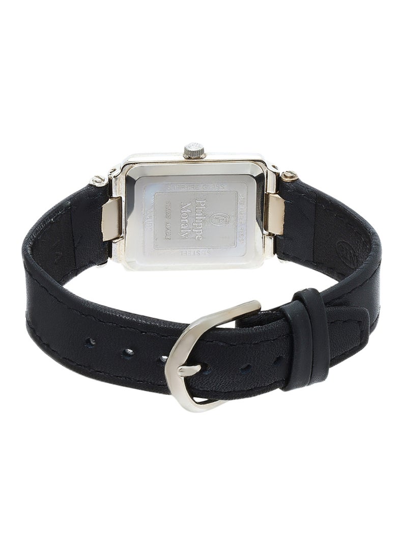 Women's Leather Analog Wrist Watch L8102Wbb