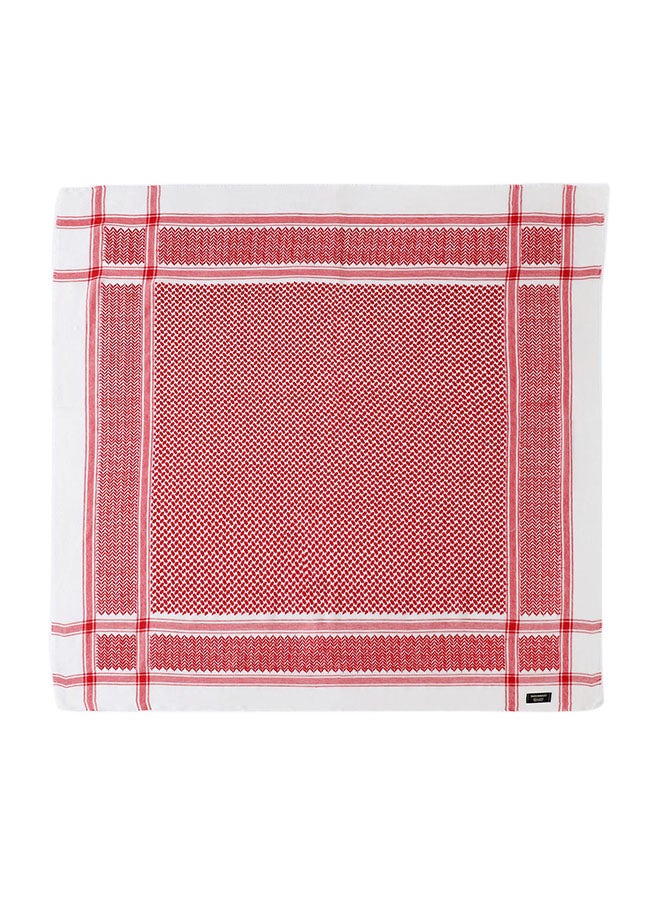 Casual Scarf Red/White