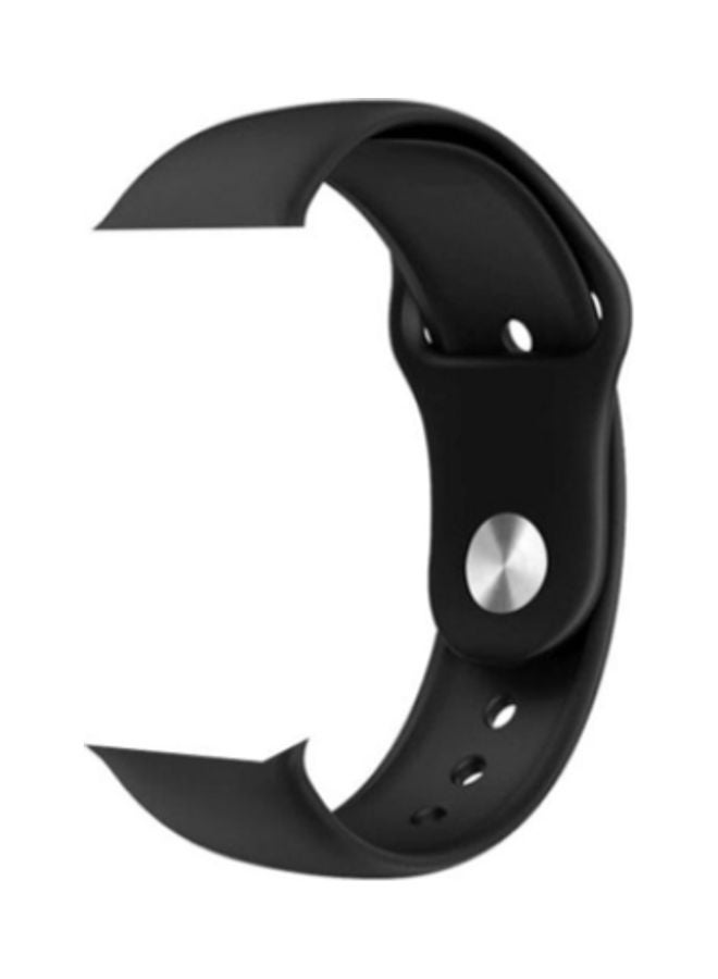 Bluetooth Full Touch Call Smartwatch With Replaceable Strap Black