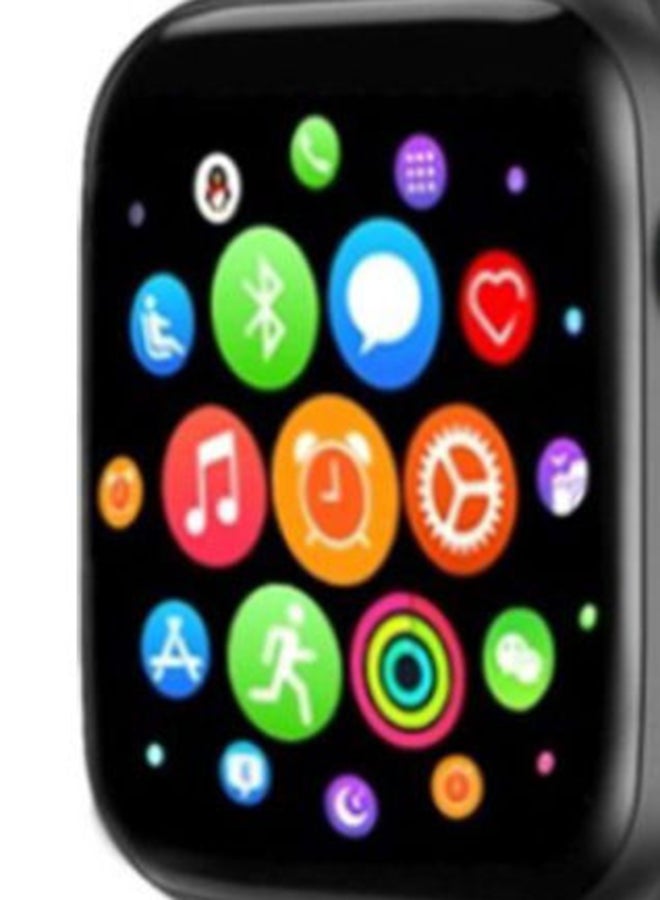 Bluetooth Full Touch Call Smartwatch With Replaceable Strap Black