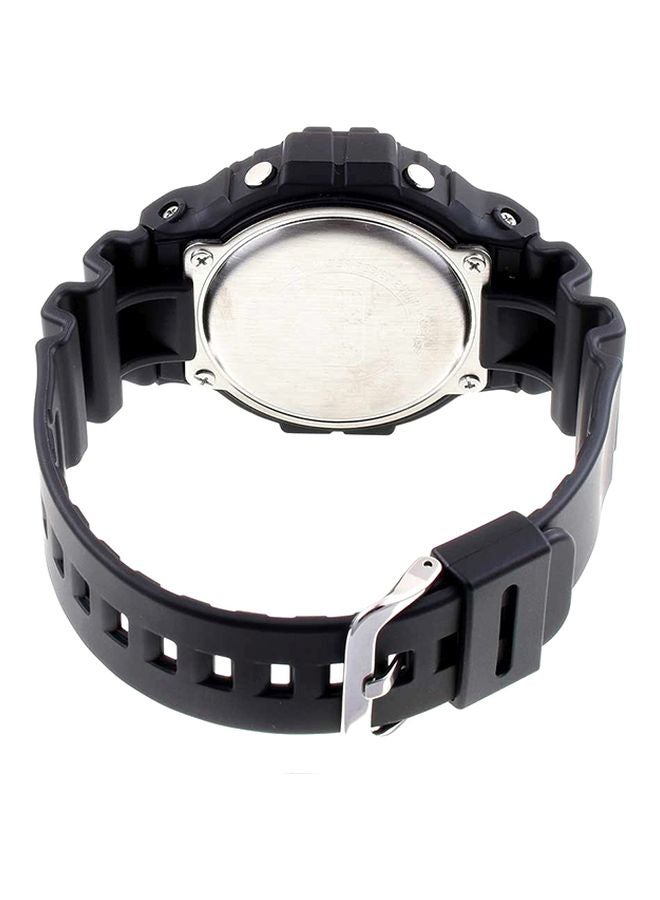 Men's Round Shape Resin Band Digital Wrist Watch 51 mm - Black - DW-5900BB-1DR