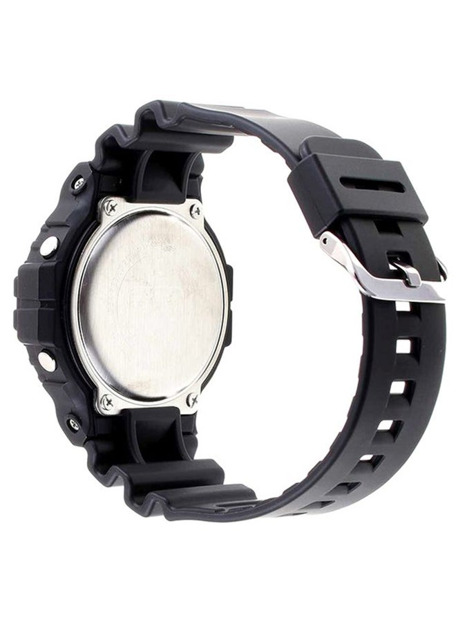 Men's Round Shape Resin Band Digital Wrist Watch 51 mm - Black - DW-5900BB-1DR