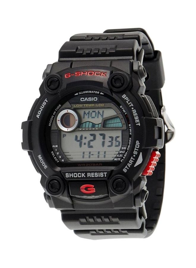 men VERSUS FIRE ISLAND G-7900-1DR Round Shape Synthetic Digital Wrist Watch 50 mm - Black - G-7900-1DR