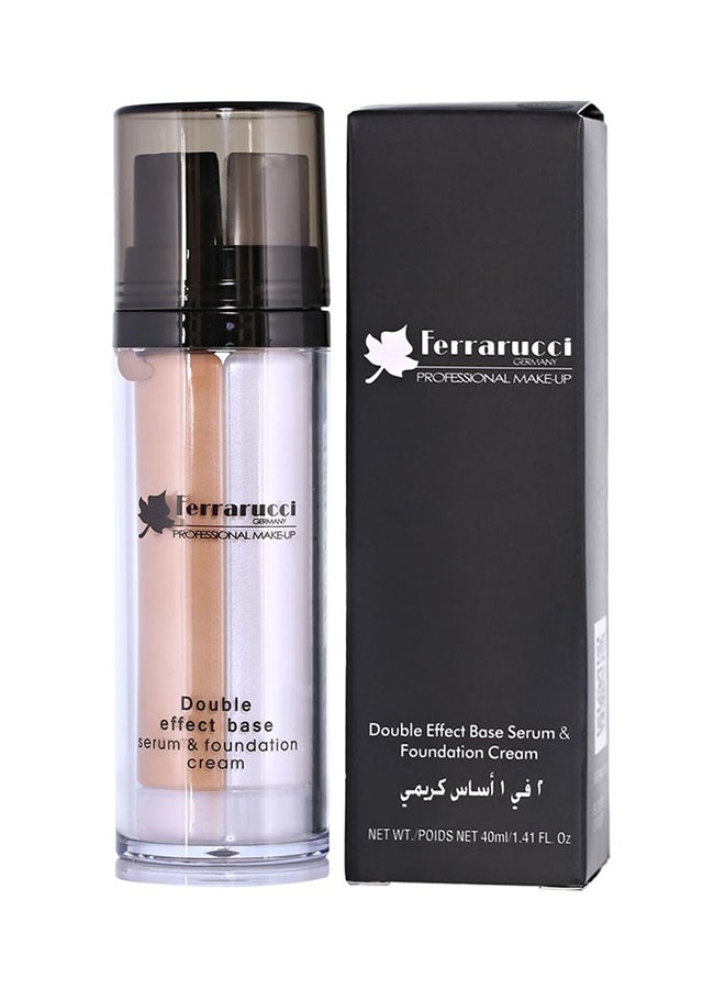 Double Effect Base Serum And Foundation Cream FDF02 White/Beige