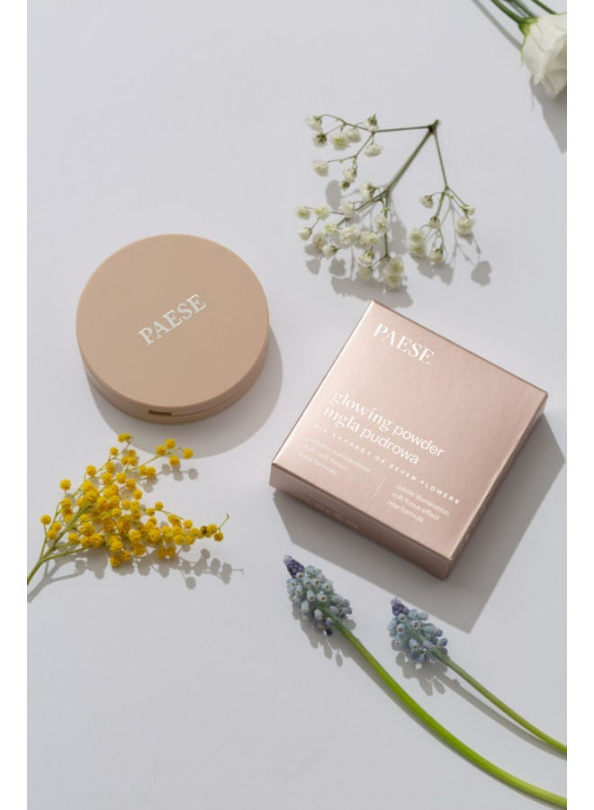 Glowing Powder Mist with Velvety Soft Formula and Seven Flower, 13 Golden Beige