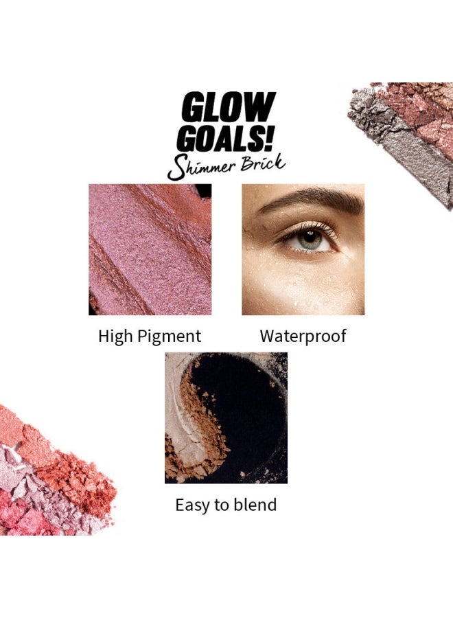 Glow Goals! Shimmer Brick Highlighter Palette Good Old Gold Good Old Gold