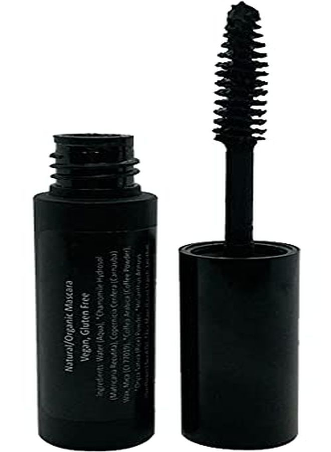 100% Natural Mascara Black, Organic, Vegan, Paraben & Gluten Free, Strengthens & Volumes, Stays On All Day, Made In The Usa, 0.25 Ounce