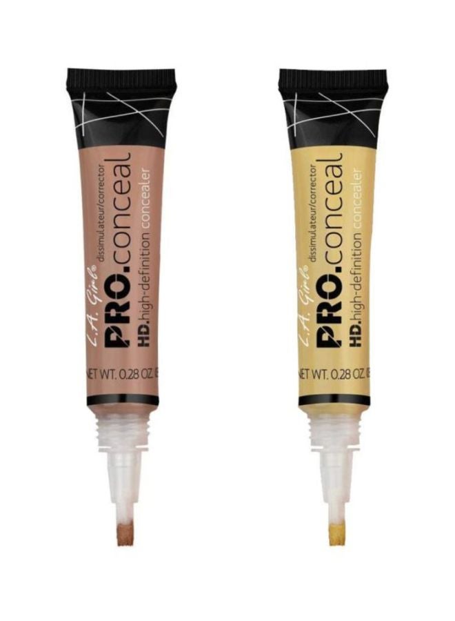 Pack Of 2 Pro Conceal Concealer Brown/Yellow