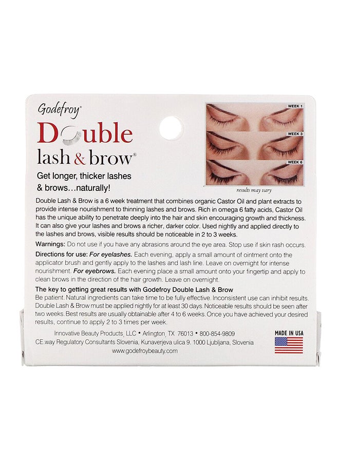 Double Lash And Brow Treatment With Applicator Clear
