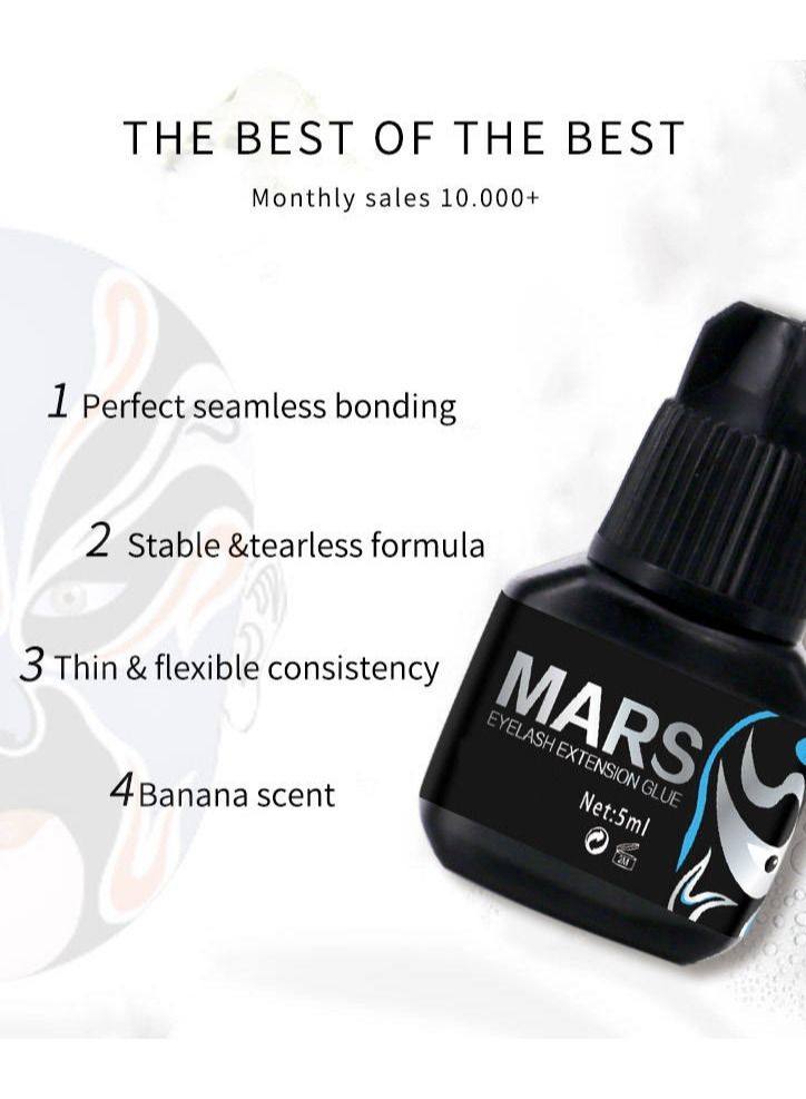 45 Days Long Lasting 5 ml Natural Strong Black Glue For False Eyelash Extensions