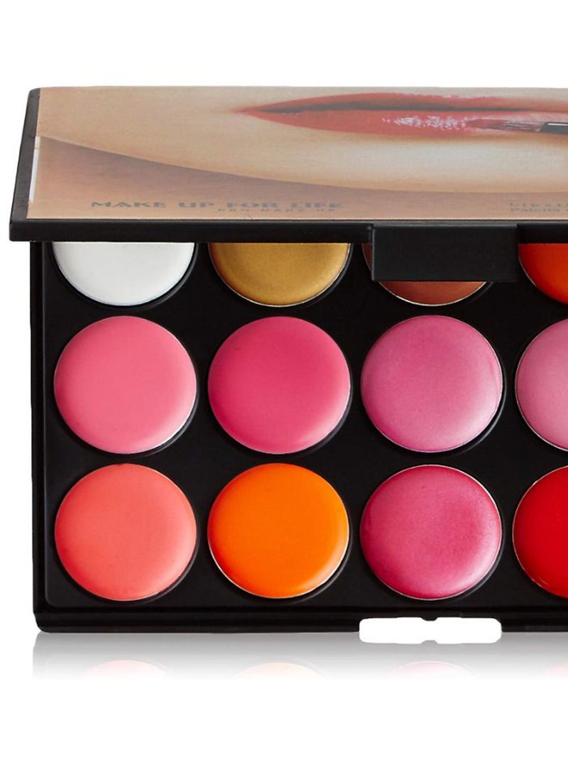 15-Colour Long Lasting Lipstick Palette Multicolour