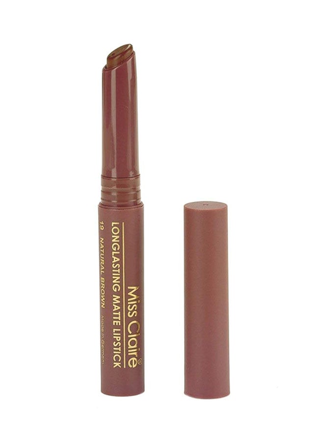 Longlasting Matte Lipstick 19 Natural Brown
