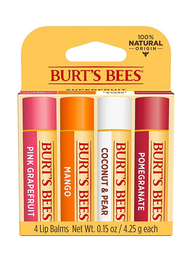 Superfruit Moisturizing Lip Balm Pack Multicolour