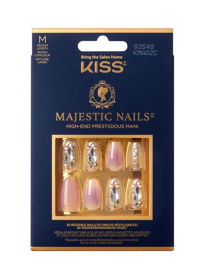 Majestic Nails Medium Coffin