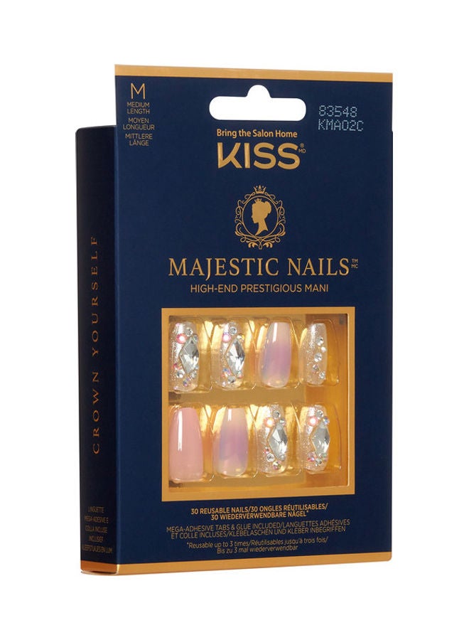 Majestic Nails Medium Coffin