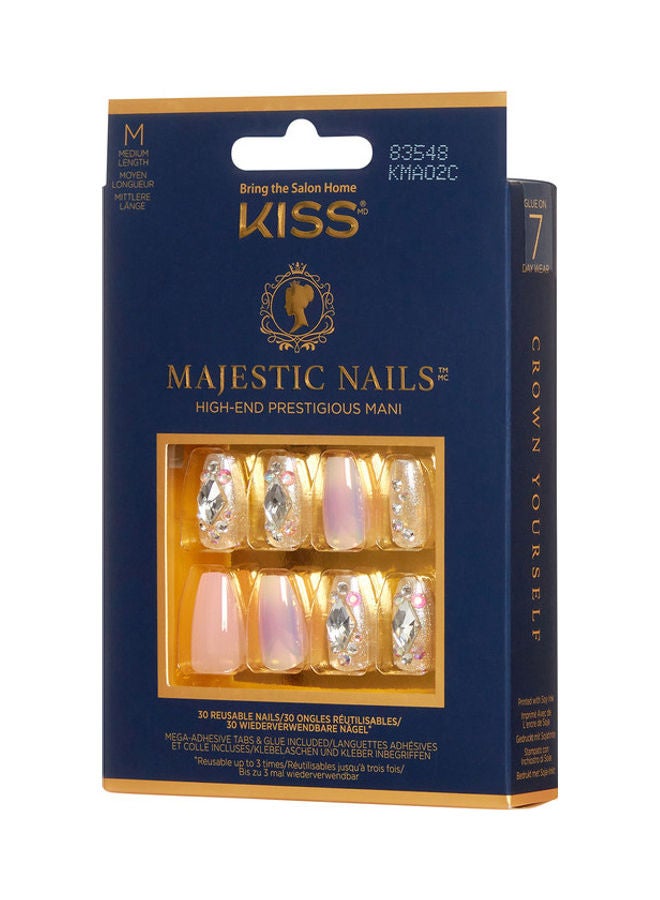 Majestic Nails Medium Coffin