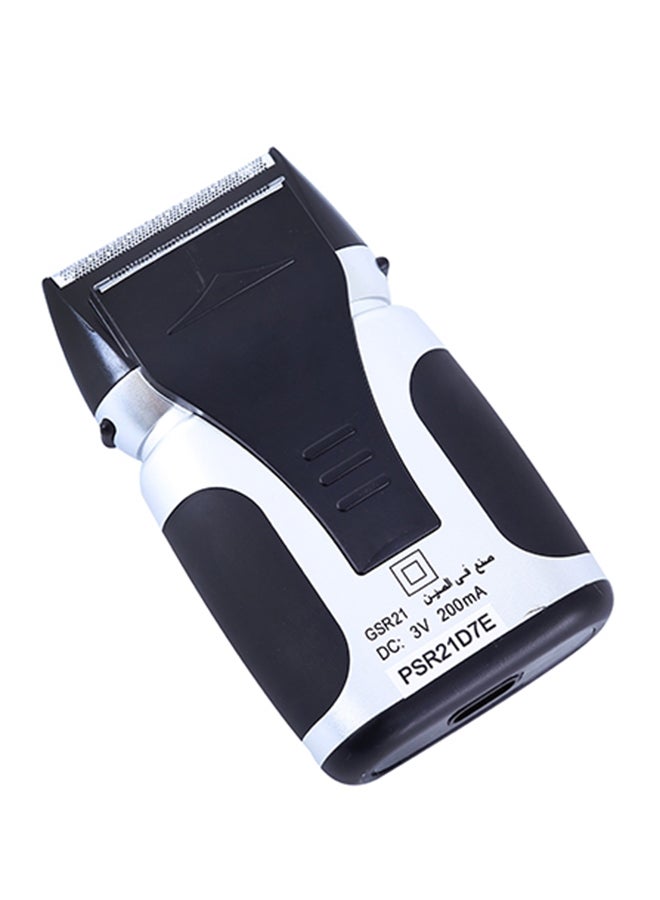 Double-Head Washable Travel Shaver For Men With Ultra-Precise Blade Ergonomic Design, Lightweight, Compact And Portable Design Black/Grey