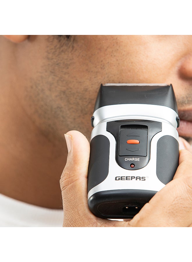 Double-Head Washable Travel Shaver For Men With Ultra-Precise Blade Ergonomic Design, Lightweight, Compact And Portable Design Black/Grey