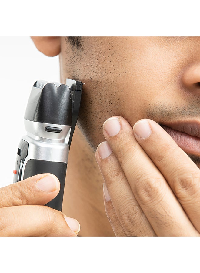 Double-Head Washable Travel Shaver For Men With Ultra-Precise Blade Ergonomic Design, Lightweight, Compact And Portable Design Black/Grey