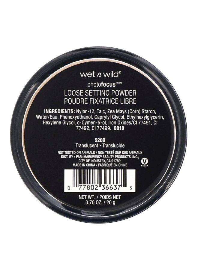 Photo Focus Loose Setting Powder Translucent