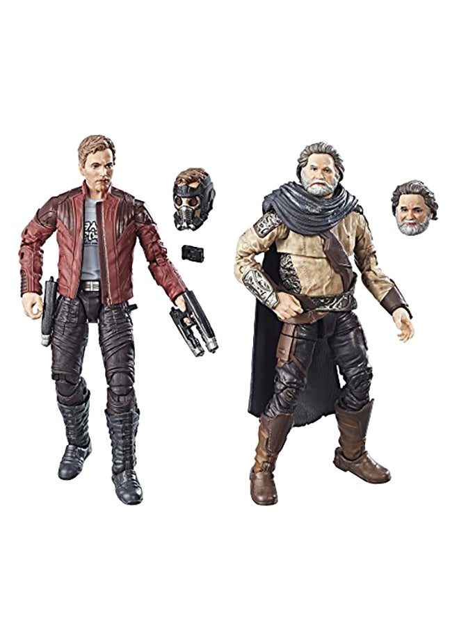 Pack Of 2 Marvel Legends Guardians The Galaxy Vol. 2 Ego And Star-Lord
