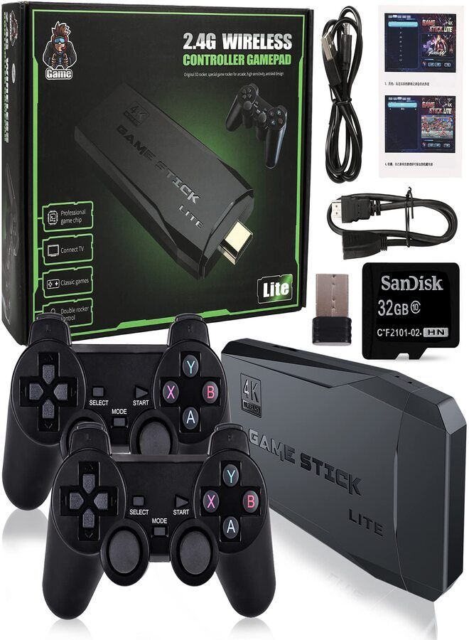 Detrend M8 2.4g Wireless Controller Gamepad M8 Built In 10000 Plus Games Hd Tv Game Stick