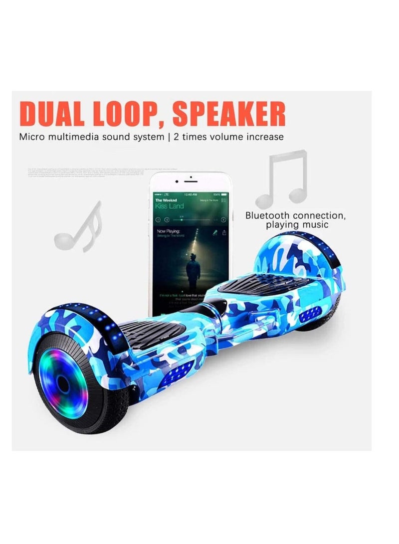 6.5inch Smart Electric Scooter 2 Wheels Self Balancing Scooter Lithium Battery Hoverboard Balance Scooter with Led Lights best gift for children