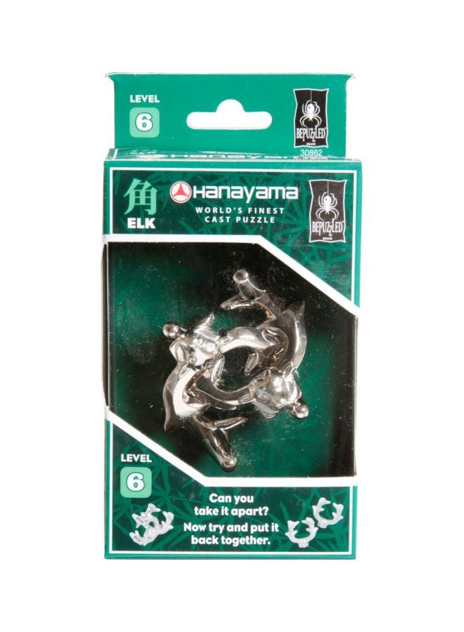Level 6 Cast Metal Brain Teaser Puzzle 30862