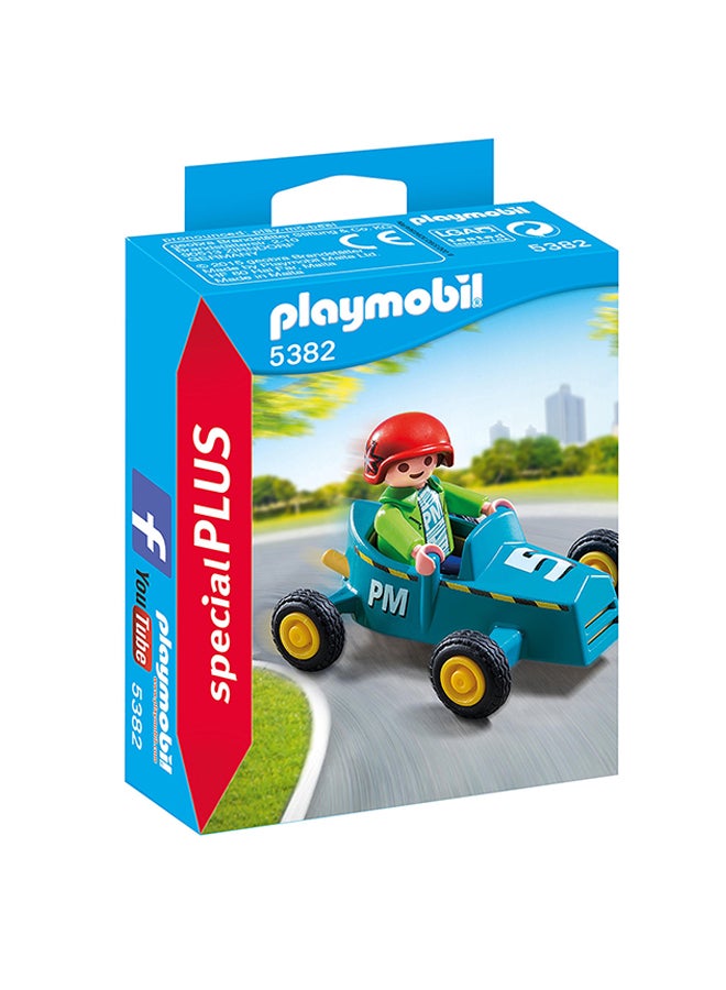Boy With Go-Kart Playset