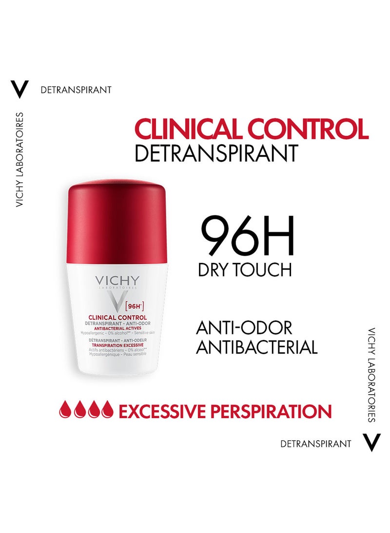 96 Hour Clinical Control Deodorant For Women Clear 50ml