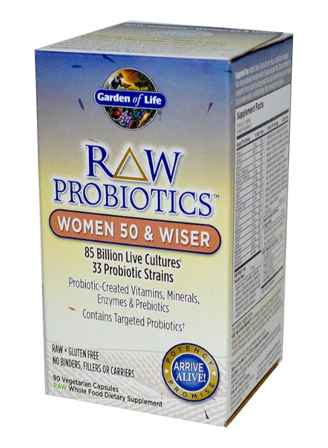 Women 50 And Wiser Raw Probiotics - 90 Capsules