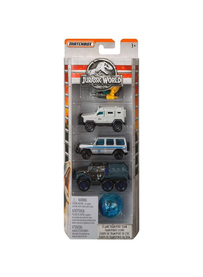 5-Piece Jurassic World Vehicle Playsets FMX40