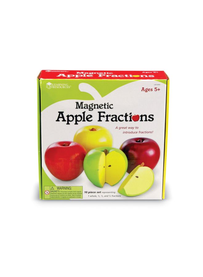 10-Piece Magnetic Apple Fractions LER0904