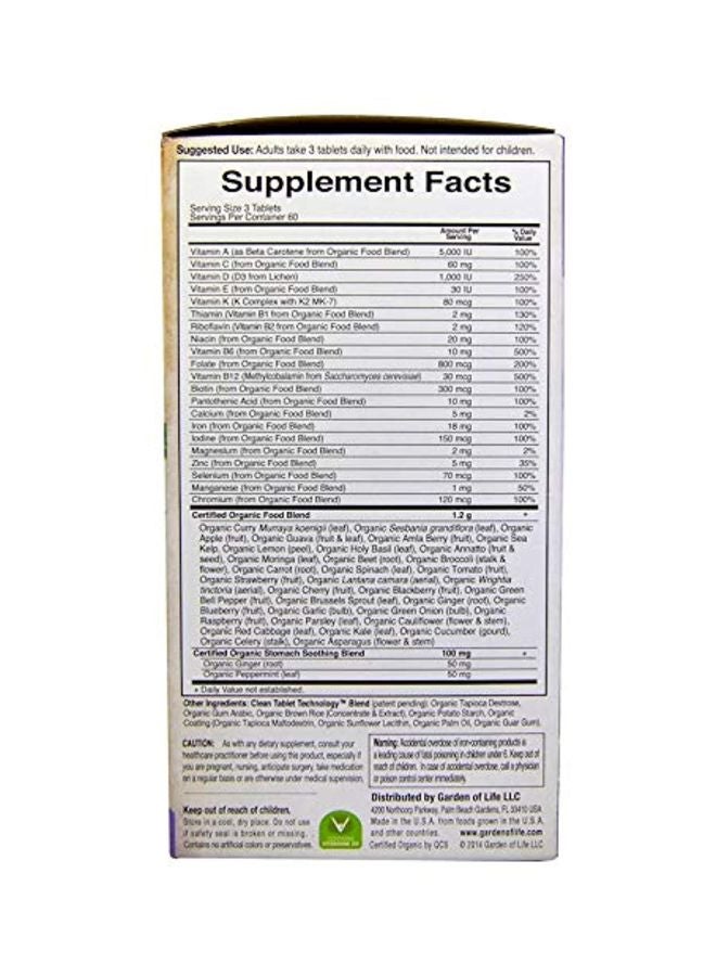 Prenatal Multi Whole Food Multivitamin - 180 Vegan Tablets