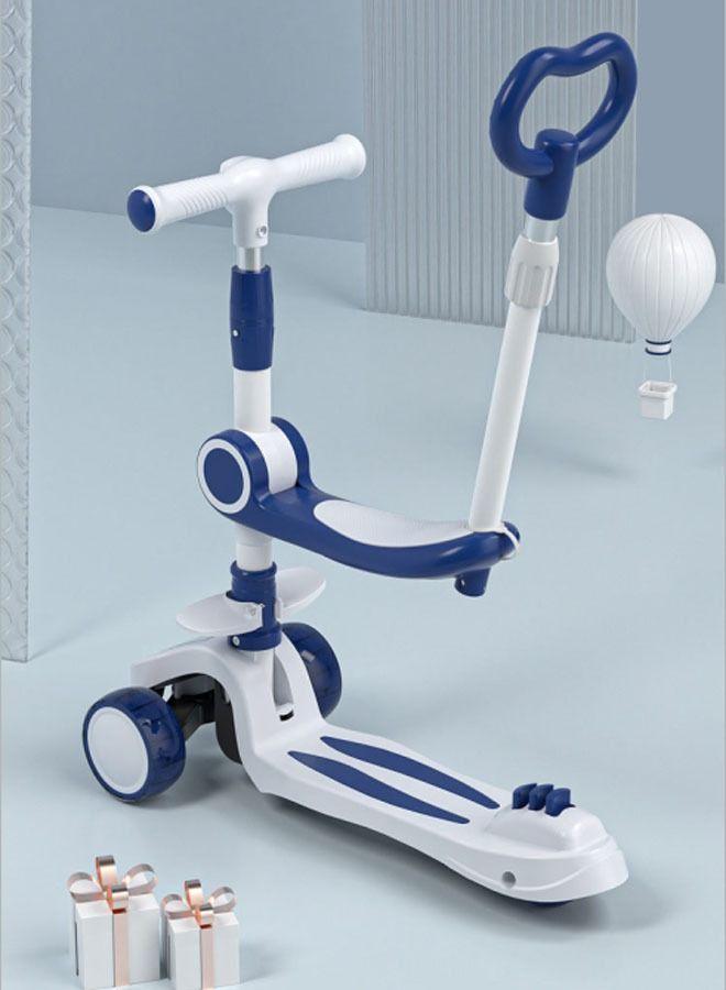 3-In-1 Kick Scooter With Adjustable Seat Tricycle