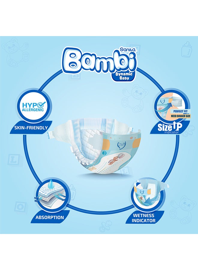 Baby Diapers Giant Pack Size 3, Medium, 6-11 KG, 54 Count