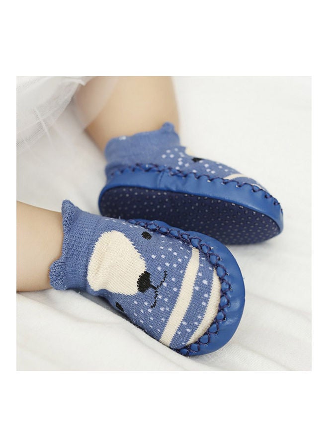 Pair Of Cute Cartoon Baby Socks With Anti-Slip Sole