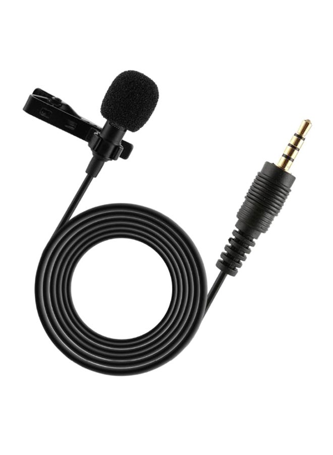 Portable Professional Grade Lavalier Microphone D6682-CC Black