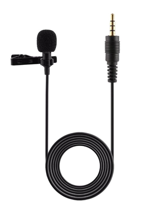 Portable Professional Grade Lavalier Microphone D6682-CC Black