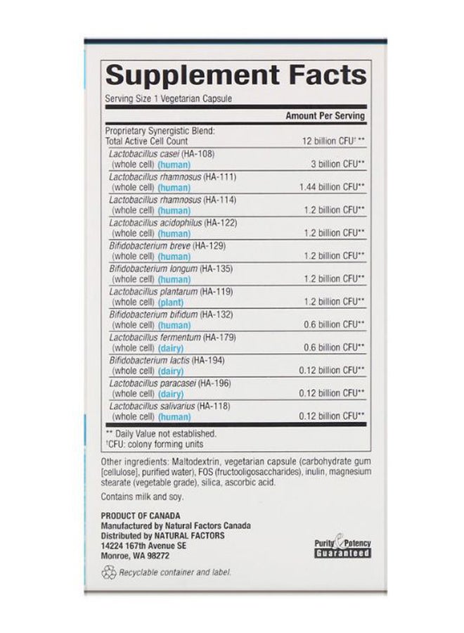 Ultimate Probiotic 12/12 Formula - 120 Vegetarian Capsules