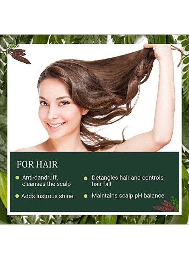 Organic Amla | Indian Gooseberry Shikakai | Acacia Concinna Reetha | Sapindus Mukorossi And Bhringraj Powder | Eclipta Albafor Hair And Skin Care (100X4 = 400G)