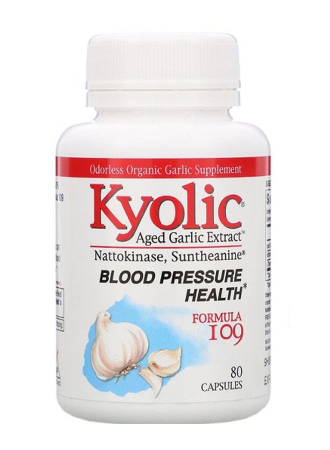 Aged Garlic Extract Blood Pressure Health - 80 Capsules
