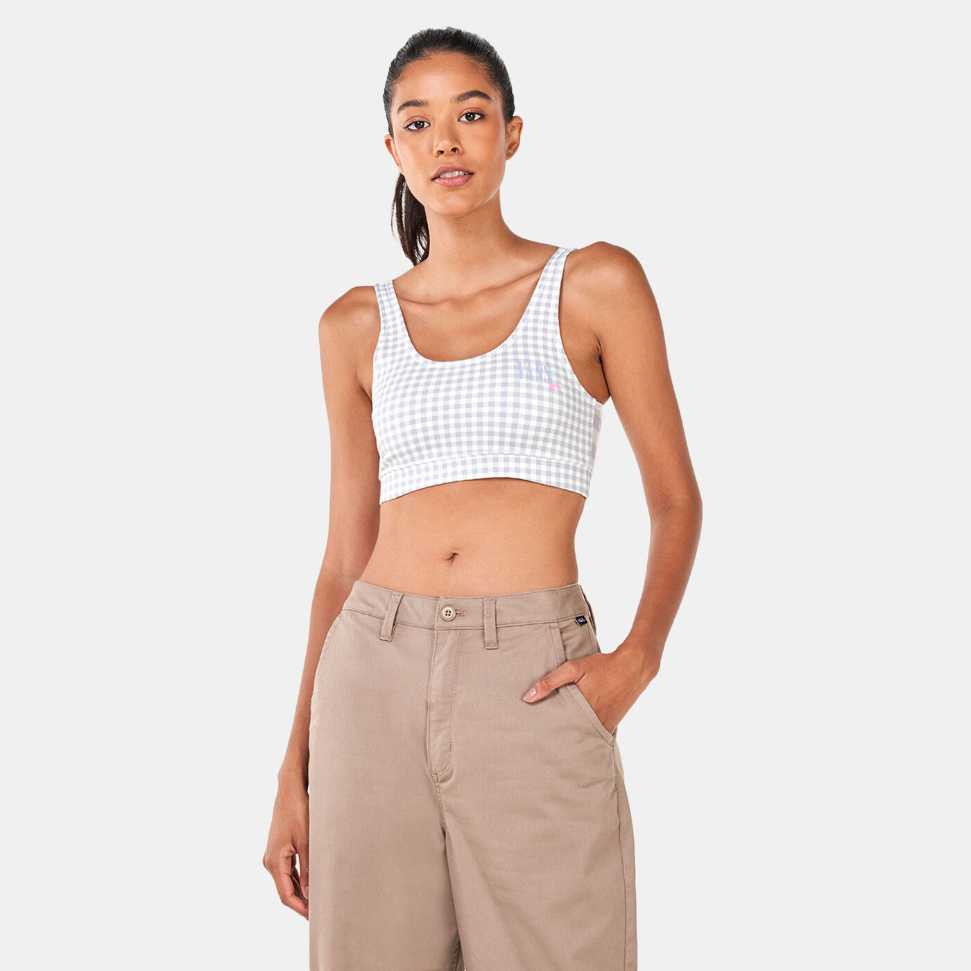 Women's Mixed Up Gingham Bralette