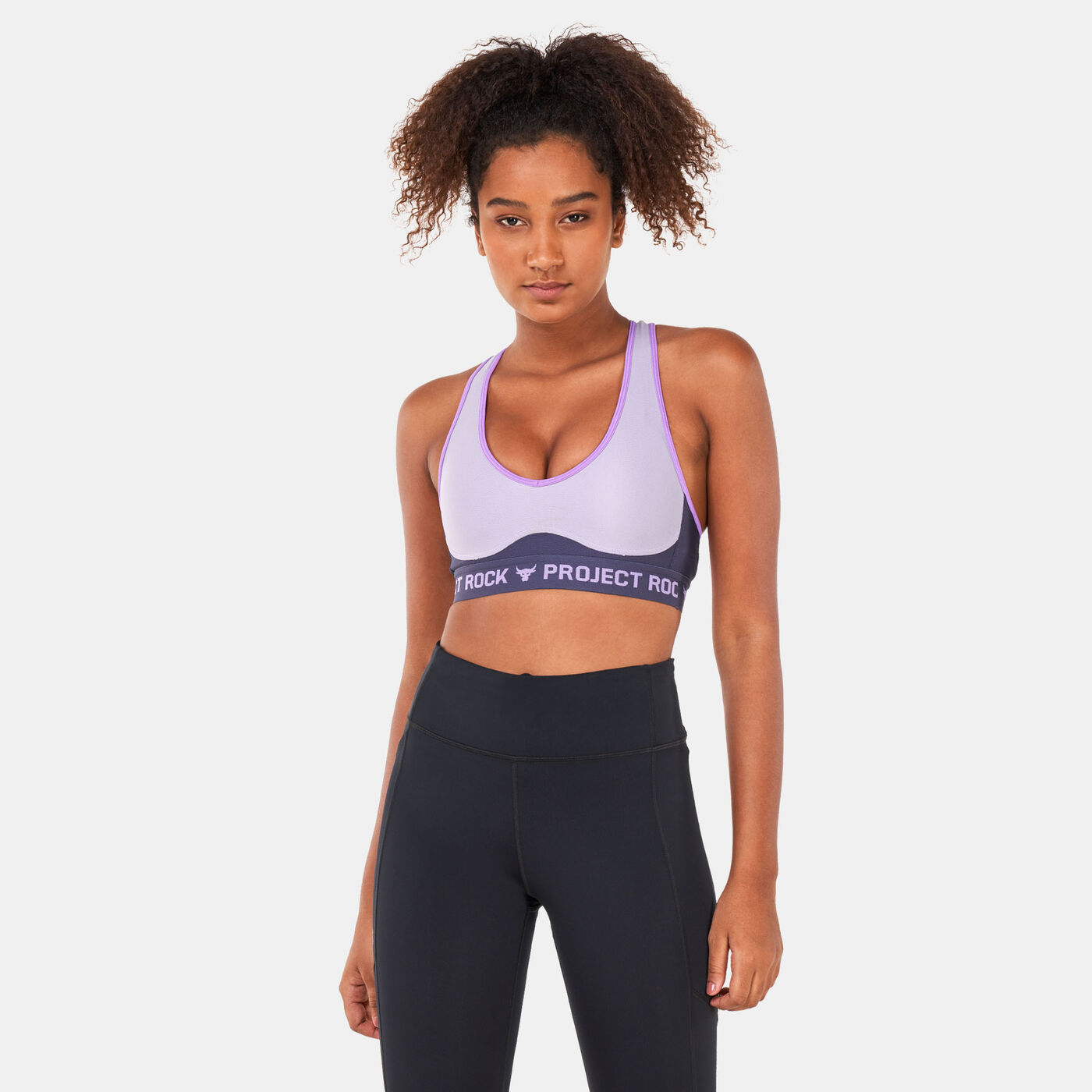 Women's Project Rock Crossback Disrupt Sports Bra